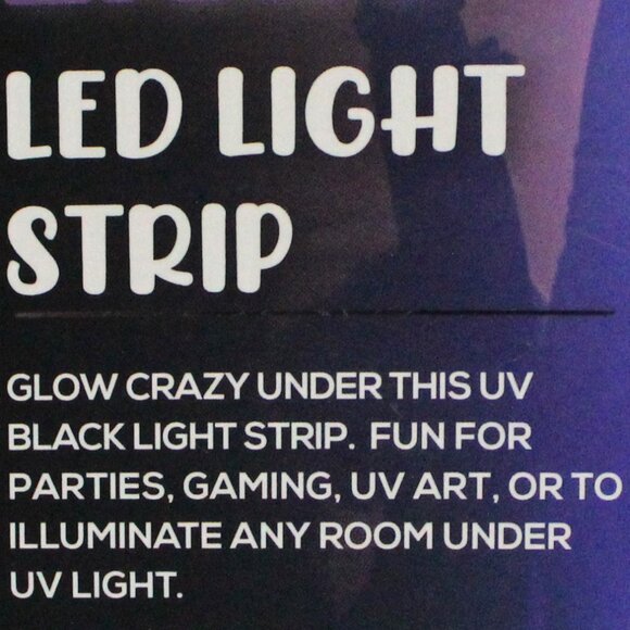 2 Boxes (Contains 1 Each) Black Light LED Light Strip - USB Powered - Picture 7 of 9